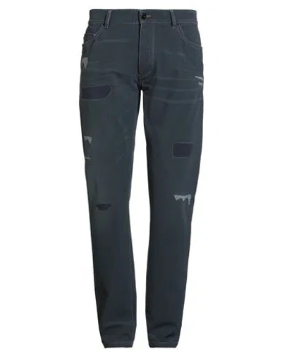 Rrd Man Pants Charcoal Size 34 Polyamide, Elastane, Polyester In Blue