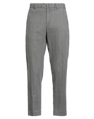 Rrd Man Pants Grey Size 32 Linen, Viscose, Polyurethane In Gray