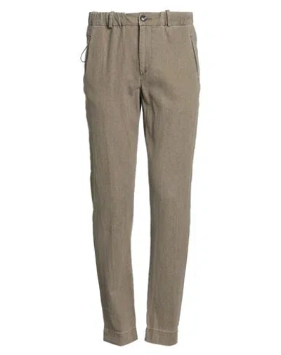 Rrd Man Pants Khaki Size 38 Linen, Viscose, Polyurethane In Neutral