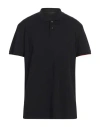 Rrd Man Polo Shirt Black Size 40 Cotton, Polyamide, Elastane