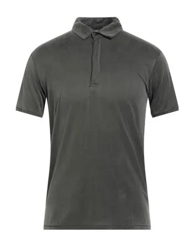 Rrd Man Polo Shirt Charcoal Size 38 Cupro, Elastane In Gray