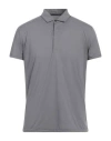 Rrd Man Polo Shirt Grey Size 46 Polyamide, Elastane In Gray