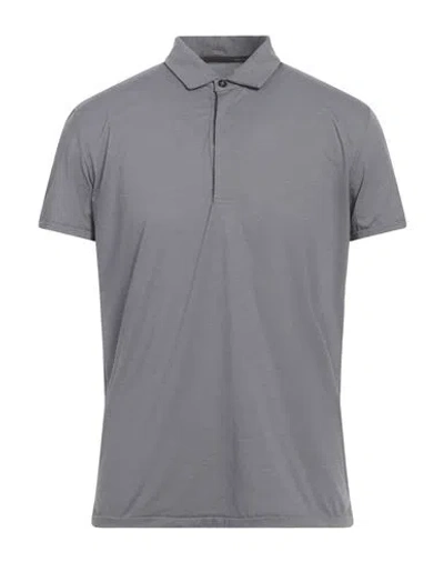 Rrd Man Polo Shirt Grey Size 46 Polyamide, Elastane In Gray