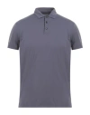 Rrd Man Polo Shirt Lead Size 46 Polyamide, Elastane In Grey
