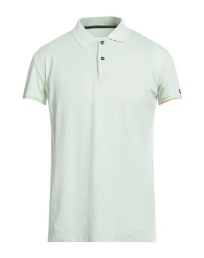 Rrd Man Polo Shirt Light Green Size 36 Cotton, Polyamide, Elastane In Neutral
