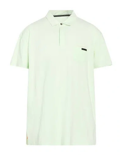 Rrd Man Polo Shirt Light Green Size 46 Cotton, Elastane