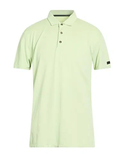 Rrd Man Polo Shirt Light Green Size 46 Cotton, Polyamide, Elastane