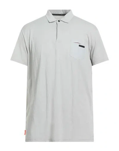 Rrd Man Polo Shirt Light Grey Size 44 Cotton, Elastane In Gray