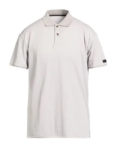 Rrd Man Polo Shirt Light Grey Size 46 Cotton, Polyamide, Elastane In Gray