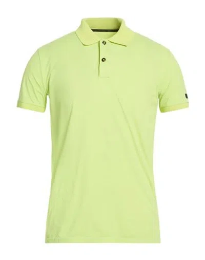 Rrd Man Polo Shirt Lime Green Size 46 Polyamide, Elastane In Multi