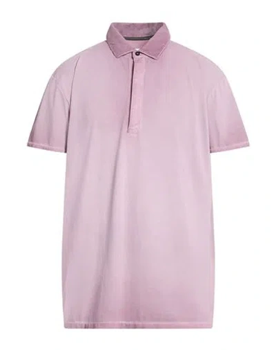 Rrd Man Polo Shirt Mauve Size 48 Polyamide, Elastane In Purple