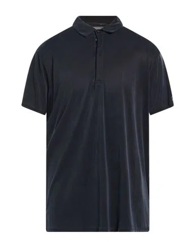 Rrd Man Polo Shirt Midnight Blue Size 46 Cupro, Elastane