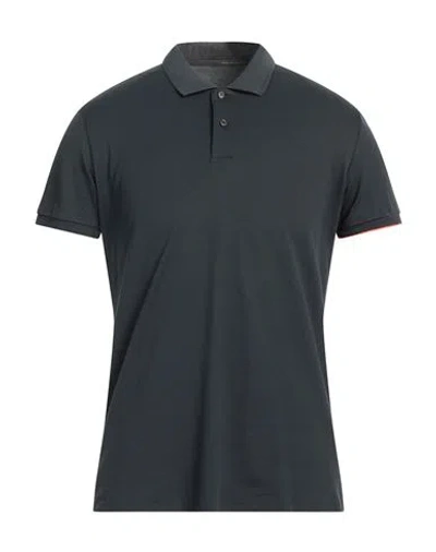 Rrd Man Polo Shirt Midnight Blue Size 48 Cotton, Polyamide, Elastane