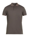 Rrd Man Polo Shirt Military Green Size 36 Polyamide, Elastane In Gray