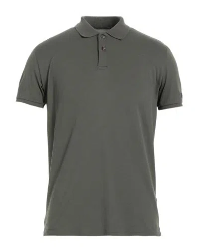 Rrd Man Polo Shirt Military Green Size 38 Cotton, Polyamide, Elastane
