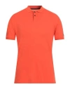 Rrd Man Polo Shirt Orange Size 36 Cotton, Polyamide, Elastane In Red
