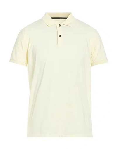 Rrd Man Polo Shirt Pastel Yellow Size 40 Polyamide, Elastane