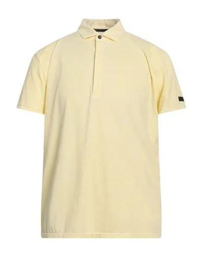Rrd Man Polo Shirt Pastel Yellow Size 42 Polyamide, Elastane