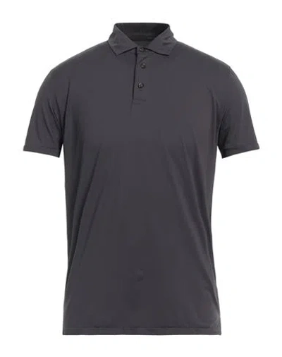 Rrd Man Polo Shirt Charcoal Size 36 Polyamide, Elastane In Grey