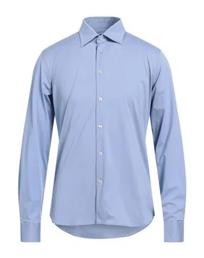 Rrd Man Shirt Azure Size 42 Polyamide, Elastane In Blue