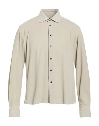 Rrd Man Shirt Beige Size 44 Polyamide, Elastane In Brown
