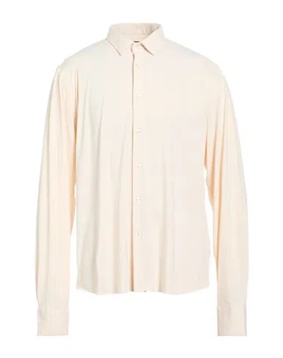 Rrd Man Shirt Beige Size 48 Polyamide, Elastane In Multi