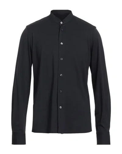 Rrd Man Shirt Black Size 17 ¾ Polyamide, Elastane