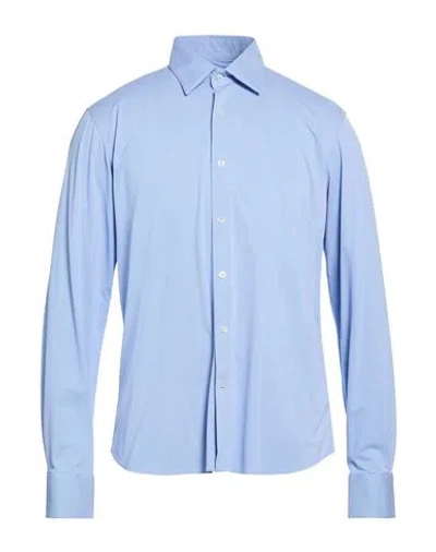 Rrd Man Shirt Blue Size 42 Polyamide, Elastane