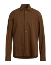 Rrd Man Shirt Brown Size 42 Polyamide, Elastane In Brown