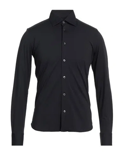 Rrd Man Shirt Midnight Blue Size 48 Polyamide, Elastane In Black