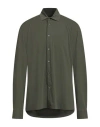 Rrd Man Shirt Military Green Size 17 Polyamide, Elastane