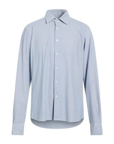 Rrd Man Shirt Navy Size 44 Polyamide, Elastane In Blue