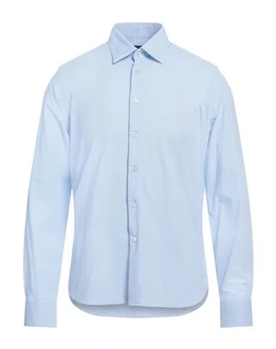 Rrd Man Shirt Sky Blue Size 40 Polyamide, Elastane