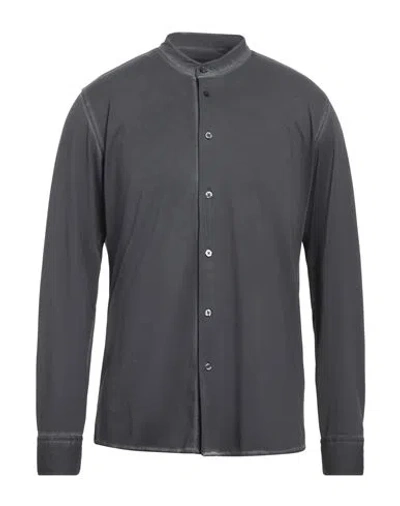 Rrd Man Shirt Steel Grey Size 40 Polyamide, Elastane In Gray