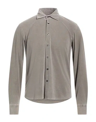Rrd Man Shirt Taupe Size 46 Polyamide, Elastane In Multi