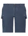 Rrd Man Shorts & Bermuda Shorts Navy Size 40 Polyamide, Elastane In Navy Blue
