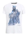 Rrd Man T-shirt Blue Size 40 Polyamide, Elastane In White
