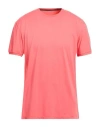 Rrd Man T-shirt Coral Size 40 Polyamide, Elastane In Red