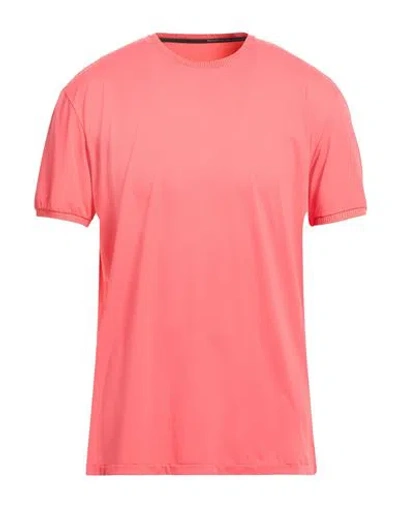 Rrd Man T-shirt Coral Size 40 Polyamide, Elastane In Red