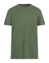 Rrd Man T-shirt Green Size 36 Cotton, Polyamide, Elastane
