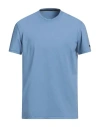Rrd Man T-shirt Pastel Blue Size 38 Polyamide, Polyester, Elastane