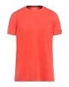 Rrd Man T-shirt Tomato Red Size 42 Cupro, Elastane