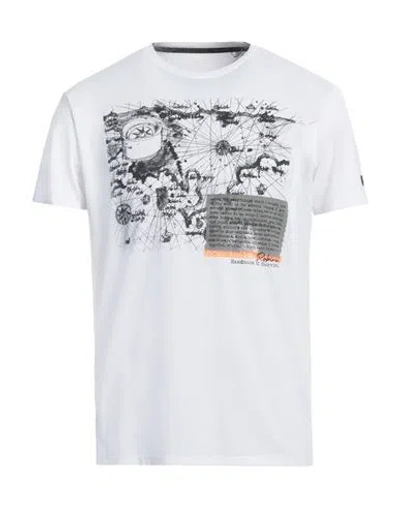 Rrd Man T-shirt White Size 38 Polyamide, Elastane In Black
