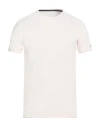Rrd Man T-shirt Light Pink Size 36 Cotton, Polyamide, Elastane In White