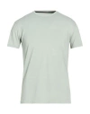 Rrd Man T-shirt Sage Green Size 36 Cotton, Polyamide, Elastane In Blue