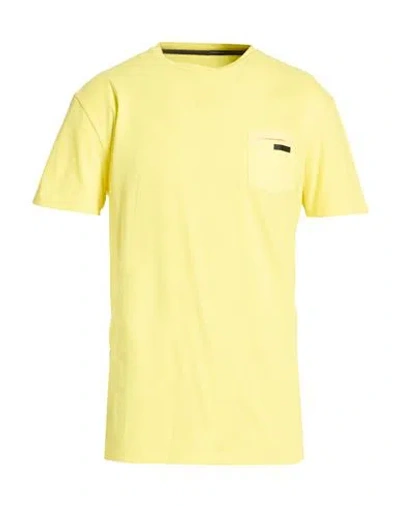 Rrd Man T-shirt Yellow Size 44 Cotton, Elastane