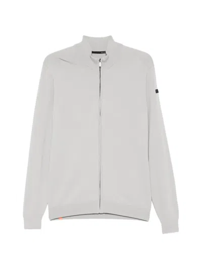 Rrd Maxell Zip-fastening Cardigan In Gray