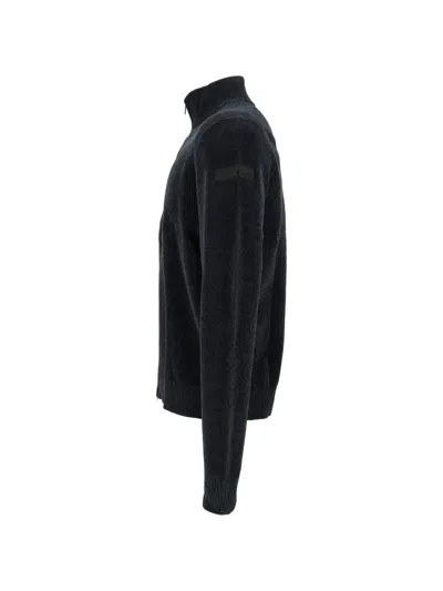 Rrd Mélange-effect Zip-up Cardigan In Gray