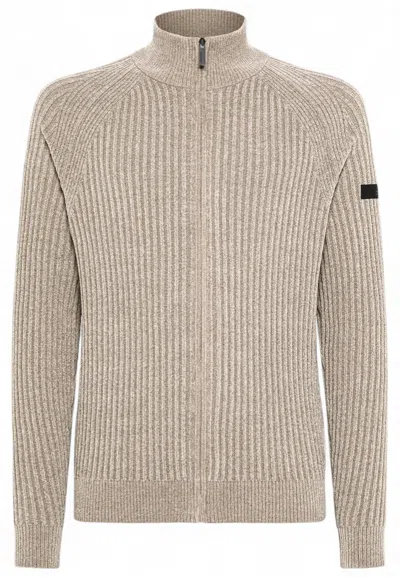 Rrd Men's Sweater  W25139 84 Tabacco In Neutral