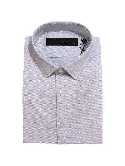 Rrd Micro-pattern Button-up Shirt In Blue